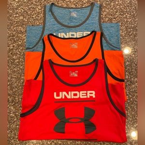 3 Men’s Under Armour Tank Tops - Large